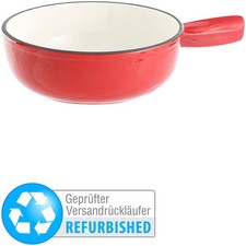 Rosenstein & Söhne Käsefondue-Topf aus Gusseisen, 24 cm (Versandrückläufer)