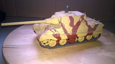 1:35 Modell Gebaut evtl Bastelschrott ?? Jagdtiger/Wüstentarn/Besatzung #2#