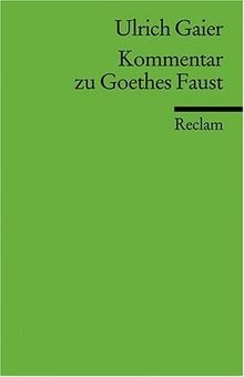 Kommentar goethes faust - kommentar,