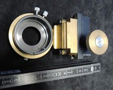 E. Leitz Wetzlar Teil von altem Messing Mikroskop wahrscheinlich Kondensorhalter