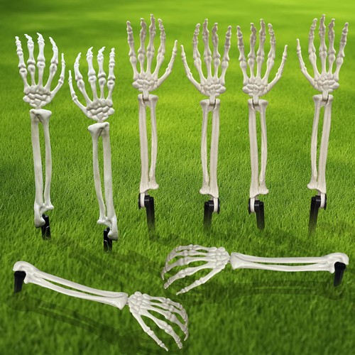 Halloween knochen erdspieße - knochen,