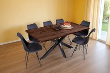 Esstisch Baumkante Holz-Optik