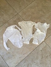 3x Body weis Gr. 62/68 kurzarm und langarm Gerber und C&A Babyclub