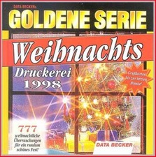 Data Becker - Gebrauchsanleitung für Weihnachts Druckerei 1998 - Original