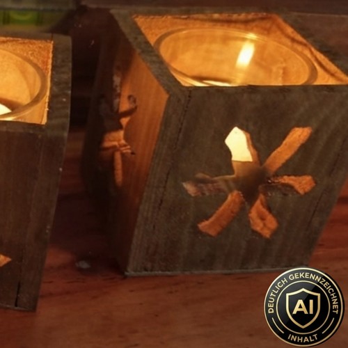 Deko kerzenhalter holz gold - deko,