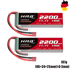 2X 100C 11.1V 3S 2200mAh Lipo