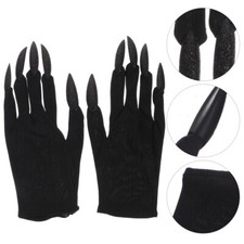  2 Pairs Cosplay Handschuhe Mit Naegeln Nail Gloves Halloween Lustige