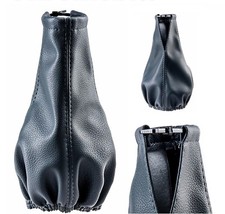 Faltenbalg Schaltknauf Leder