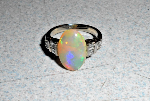 Opal diamanten 14 karat - 6,