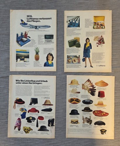 Lufthansa werbebilder 70er - werbebilder,