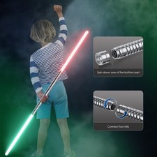 2 in1 Lichtschwert 2er, Star