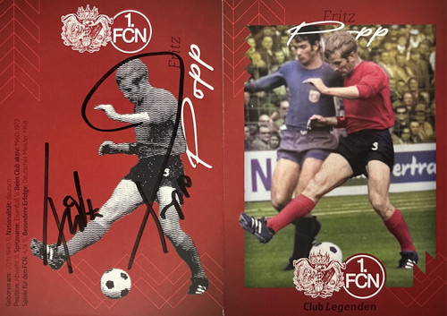 Autogramm fritz popp - fritz,