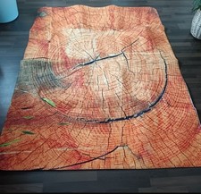 wunderschöner Teppich ca 160x222cm im Baumstamm Motiv