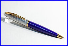 1990er WATERMAN Carene Deluxe Dreh Kugelschreiber in Blau und Silber