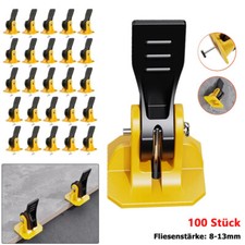 100x Fliesen Nivelliersystem wiederverwendbares zur Fliesenverlegung Werkzeugset