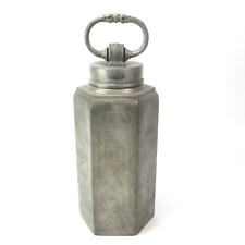 Antike Zinn Schraubkanne Sechseckig Königliche Wappenkartusche 1866 groß 26cm