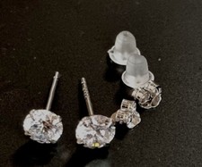 Silber 925 ZirkoniaEcht Sterling  Silber Ohrstecker  Ohrringe 