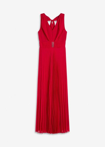 Chiffonkleid 42 dunkelrot - chiffonkleid,