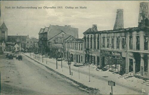 Ansichtskarte goldap markt - goldap, am