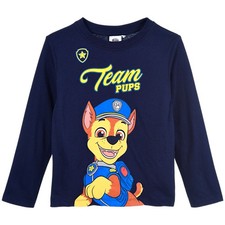 Paw Patrol Langarmshirt - Chase Jungen Shirt aus Baumwolle Gr. 98 - 116 cm