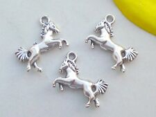 5x Anhänger Pferd springend 20x19mm Charms Fohlen Horse Schmuck Armband Basteln