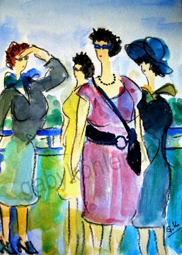 Aquarell kunstdruck din - din, a4