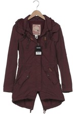Khujo Mantel Damen Jacke Parka Gr. S Baumwolle Leder Bordeaux #9i4opmg