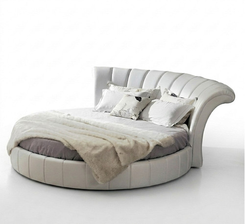Rundes bett chesterfield - bett,