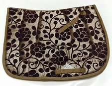 Schabracke Barock Braun Bronze Gold - Schimmer Gr. VS Tysons Satteldecke Blumen