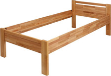 Seniorenbettgestell aus Massivholz Buche (90x200 cm) - angepasst