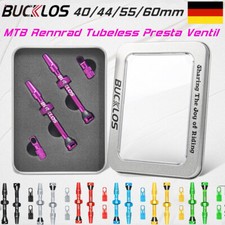 MTB Rennrad Fahrrad Tubeless Presta Ventil Stem 40/44/55/60mm Ventil Aluminium