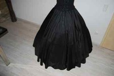 Gothic Ballrock Taftrock Rock Reifrock Ball Party WGT Cicil War schwarz sehr