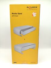 DeLock Monitorständer mit Schublade weiß 18324 max. Belastbarkeit 40kg #KT2761DÜ