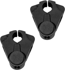 2 Stück Krückenhalter Stockhalter für Rollator Gehstock Halterung Schwarz