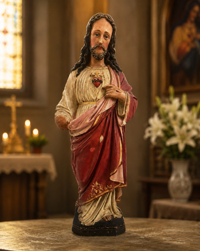Heiligenfigur skulptur jesus - heiligenfigur,