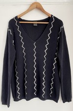 Madeleine schwarz Zickzack