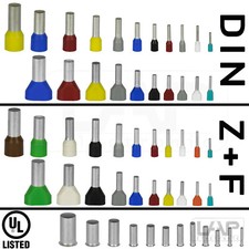 Zoller+Fröhlich Aderendhülsen isoliert + unisoliert 0,14 mm² bis 25mm² + TWIN