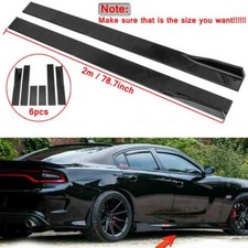 78.7”/2M Seitenschweller Sideskirt Glänz Schwarz für Audi A4 B8 S-Line S4 B8 #FC