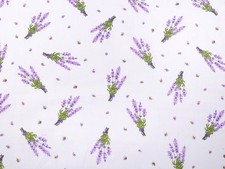 Baumwollstoff Lavendel Blumen