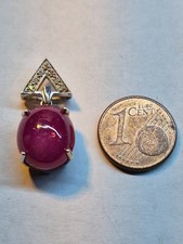 Rubin / Diamant Anhänger