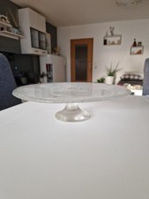 Glas-Tortenplatte /