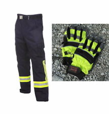 Feuerwehrhose HuPF Teil 2 mit Reflex wie Überhose + Feuerwehrhandschuhe NEON THL
