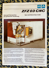 WMW HECKERT Prospektblatt Zahnrad-Fräsmaschine ZFZ 03 CNC von 1990