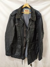 Levi's Wachsjacke Utility Schwarz Größe XL 