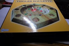 Tiroler Roulette Brettspiel echt Holz Massiv Top Zustand