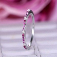 Runder rosa Saphir Diamant
