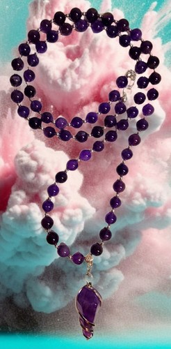Amethyst halskette cm - amethyst, halskette🌀40