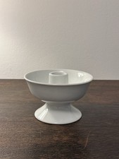 SF Fürstenberg Wilhelm Wagenfeld Leuchterschale 1934 Kerzenständer weiß selten