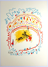 Pablo Picasso - Stierkampf (Corrida de toros) - Original-Lithographie - 1983
