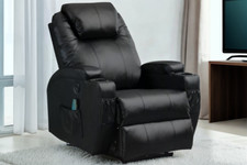 Elektrisch Massagesessel Heizung Weltraumsessel mit 3 Liegefunktion, mit USB